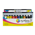 Daler-Rowney System3 Acrylic Paint Studio Set - 10 Colors + Brush