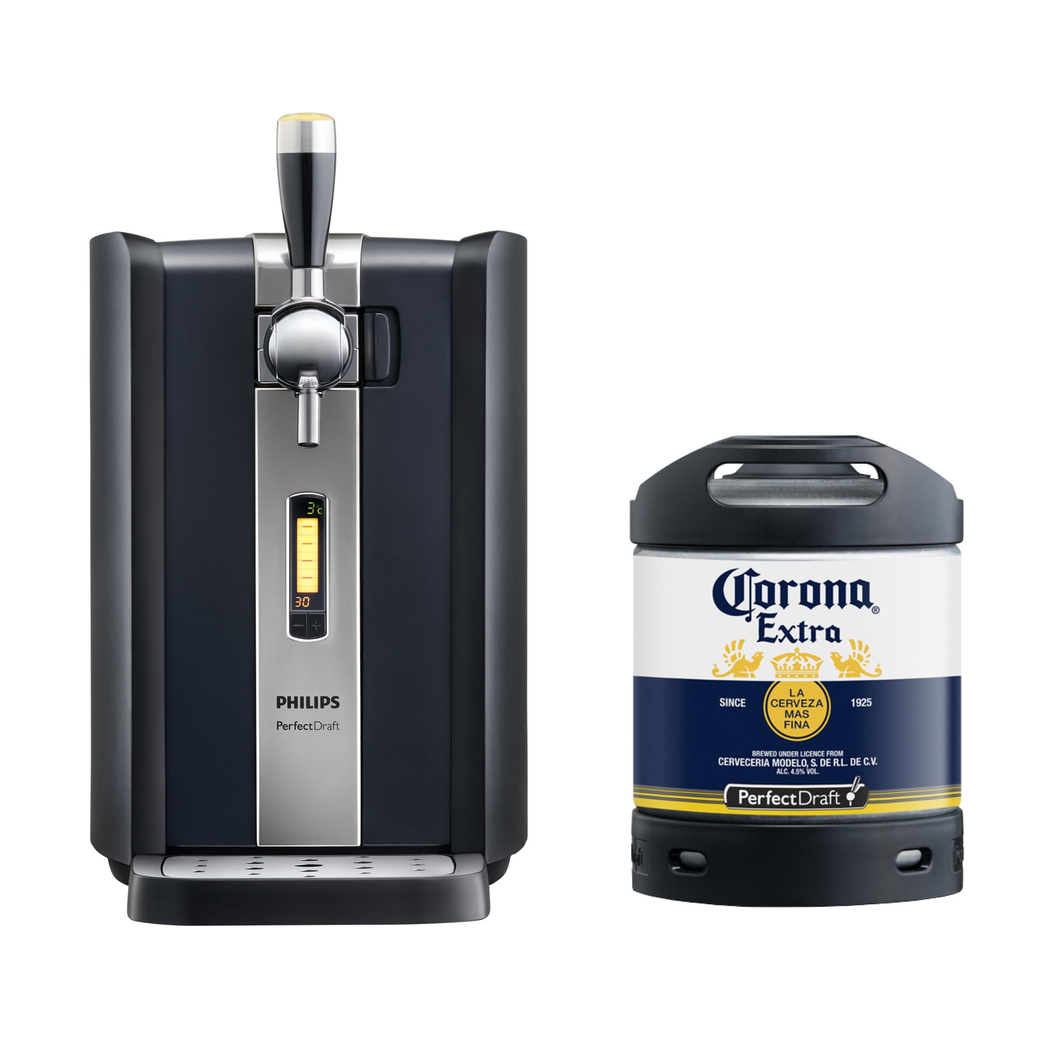 Philips PerfectDraft HD3720/25 Home Beer Dispenser with Corona Keg