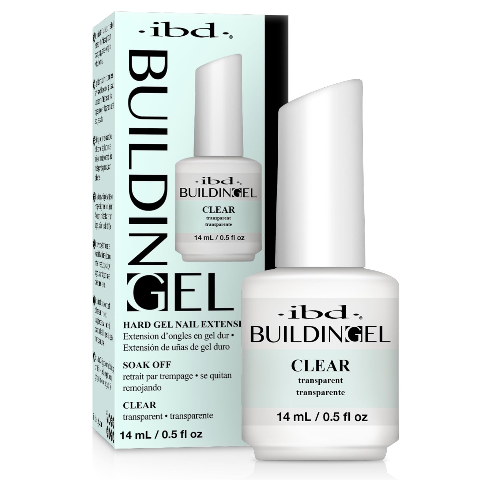 IBD Building Gel Clear | LED/UV Soak-Off Nail Extension Gel (14ml)