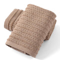 Sense Gnosis Brown Cotton Hand Towels - Set of 2 Waffle Weave 13x29