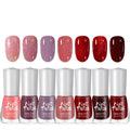 DMQ Glitter Nail Polish Set – 7Pcs Quick Dry Non-Toxic Red Purple Varnish
