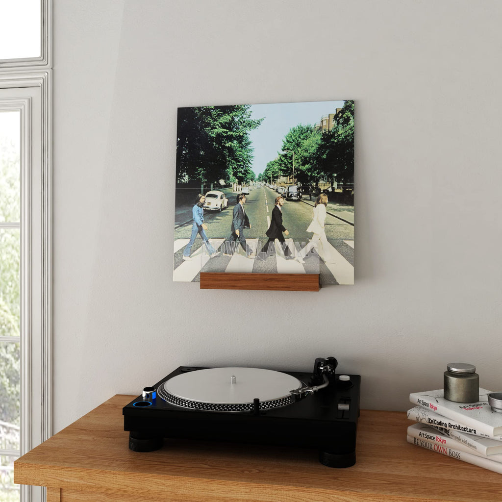 YuanDian Light up Now Playing Vinyl Record Stand Wall Mount, Now Spinning Record Player Stand - image 5
