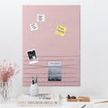 Navaris Large Velvet Photo Pin Board – Pink Wall Decor Memo Organizer