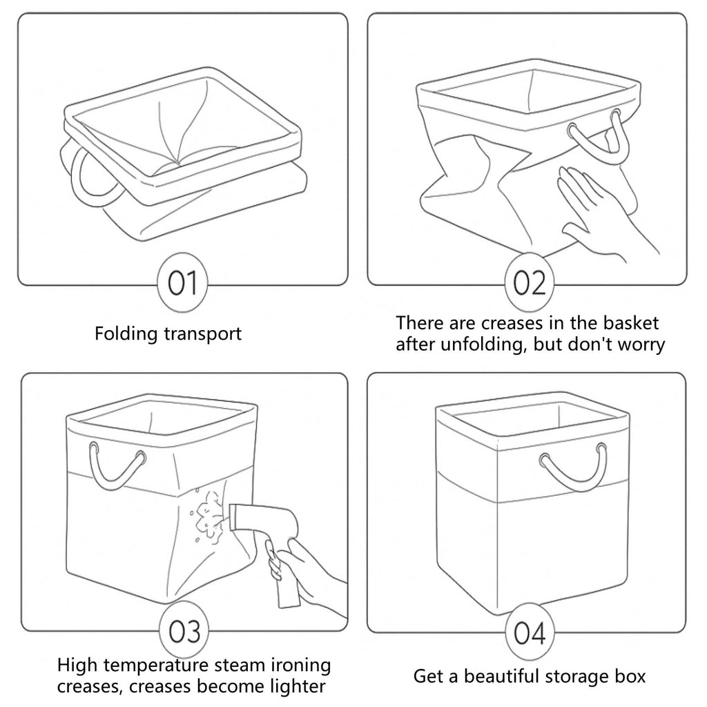 SOCOHOME Fabric Cube Storage Boxes,30x30x30cm Canvas Storage Baskets for Nursery Closet Toys ShelfGreen/White, Set of 3