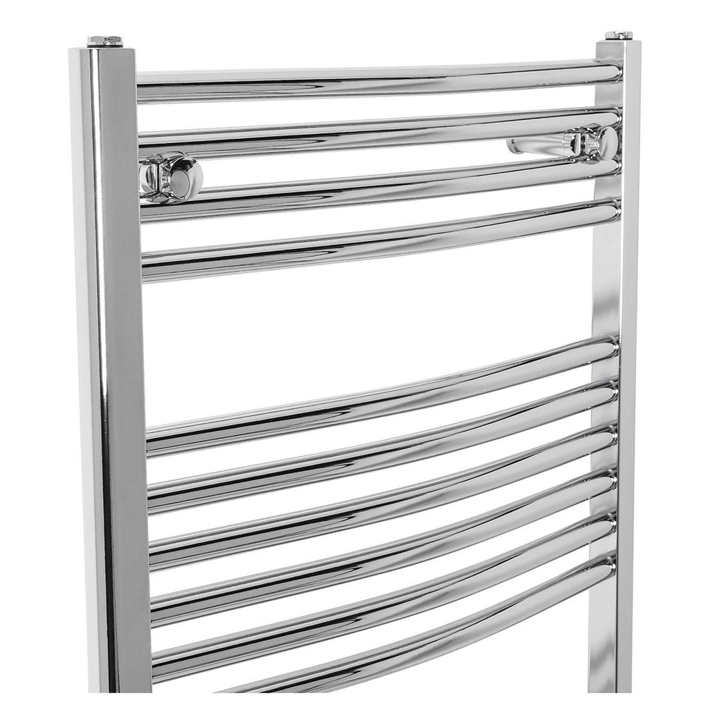 Warmehaus Curved Heated Towel Rail Radiator Ladder Chrome 1200x600mm - image 3