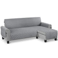 TAOCOCO L-Shape Corner Sofa Cover – Reversible Pet Protector, Pale Grey