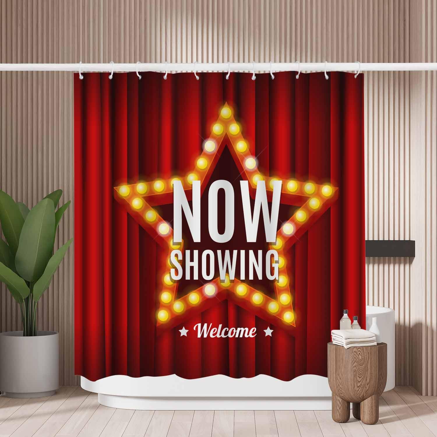 Movie Opening Shower Curtain | Mold Resistant Polyester