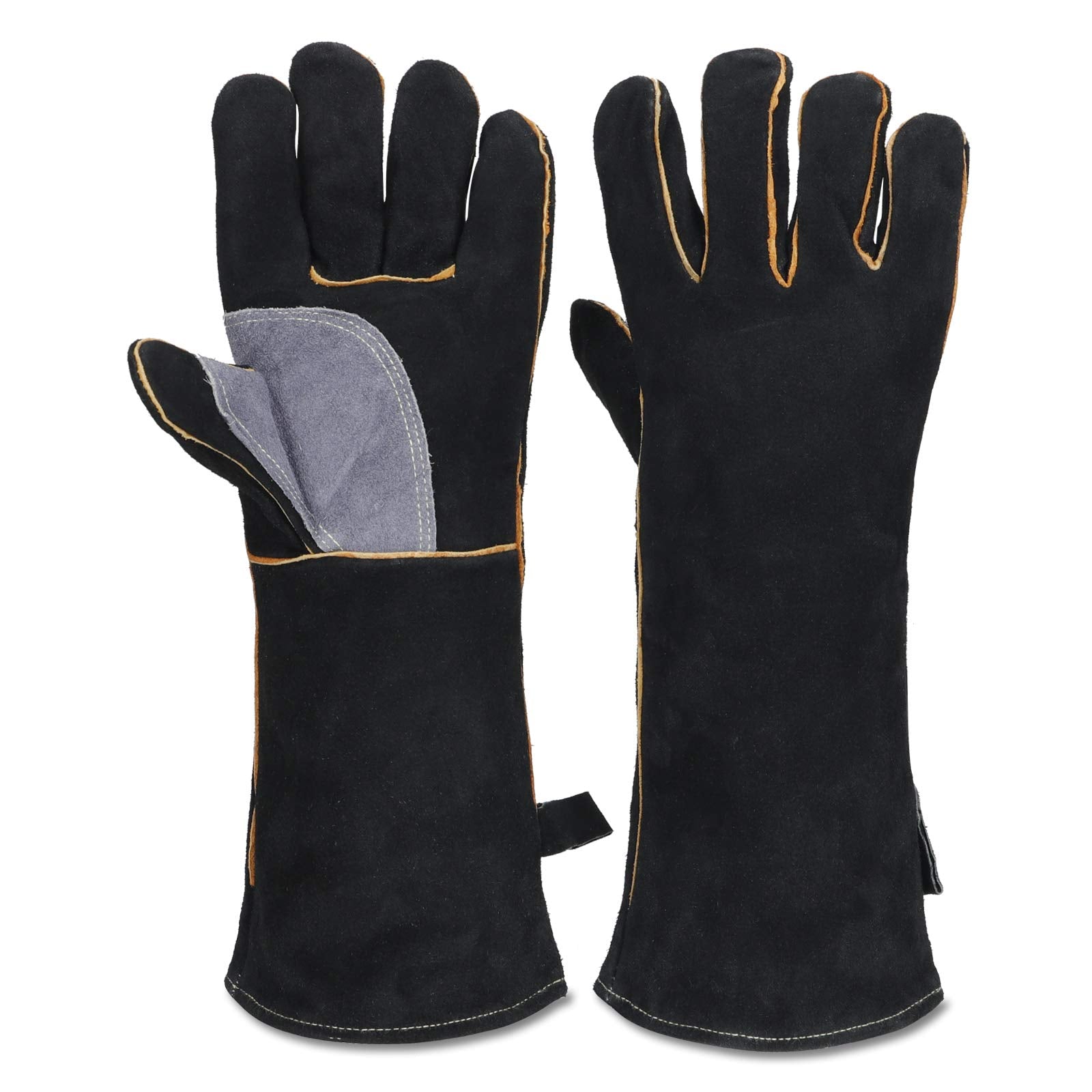 Chengsan Heat Resistant Leather Welding Gloves with Kevlar Stitching