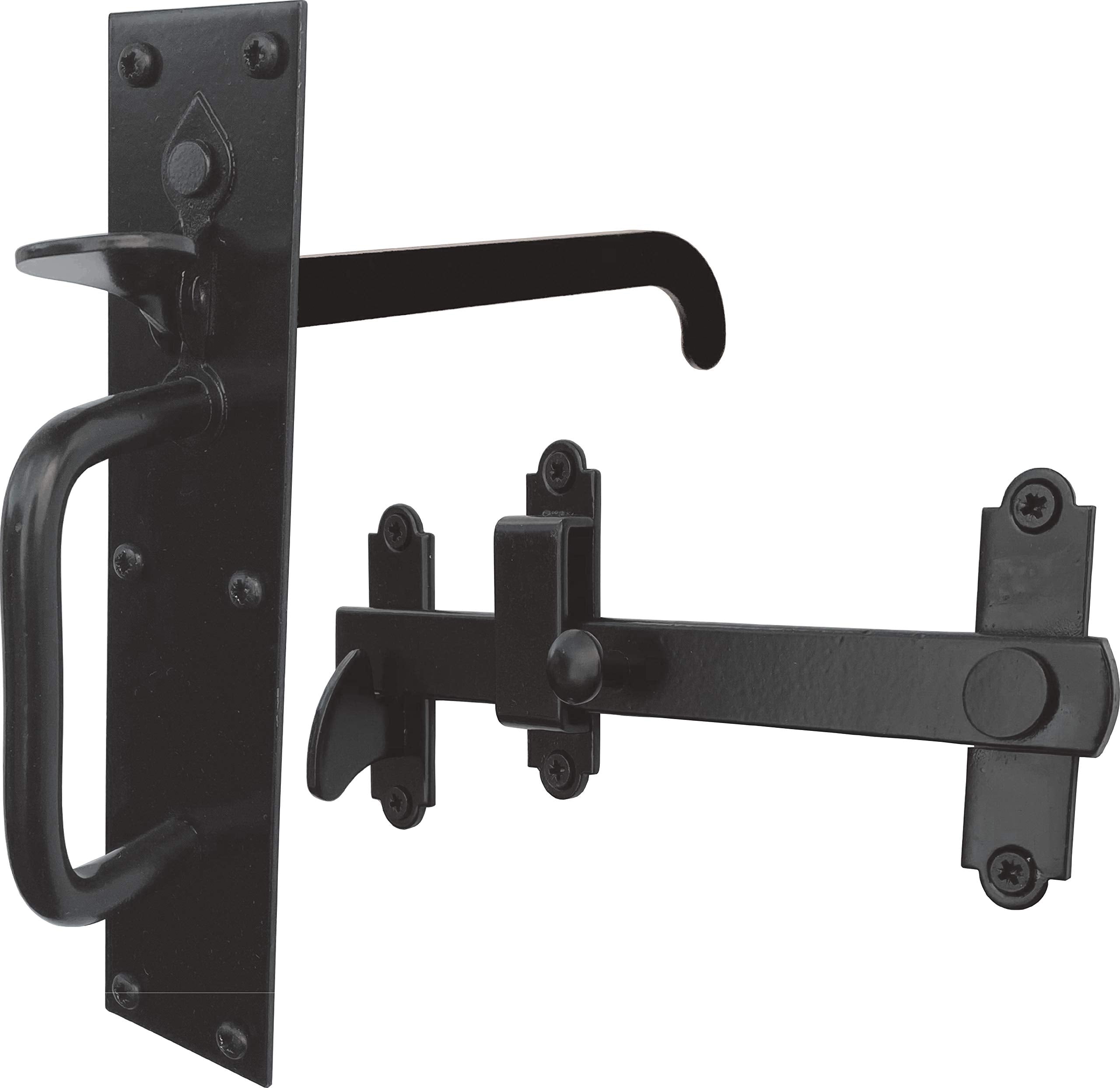 Irontite Suffolk Latch – Heavy Duty Black Gate Latch for Wooden Gates