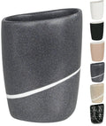Spirella Etna Toothbrush Holder – Black & White Stone Effect Polyresin