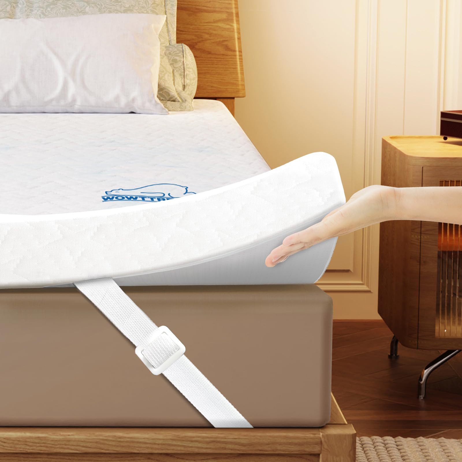 Wowttrelax 7cm Memory Foam Mattress Topper – Cooling Orthopedic Single