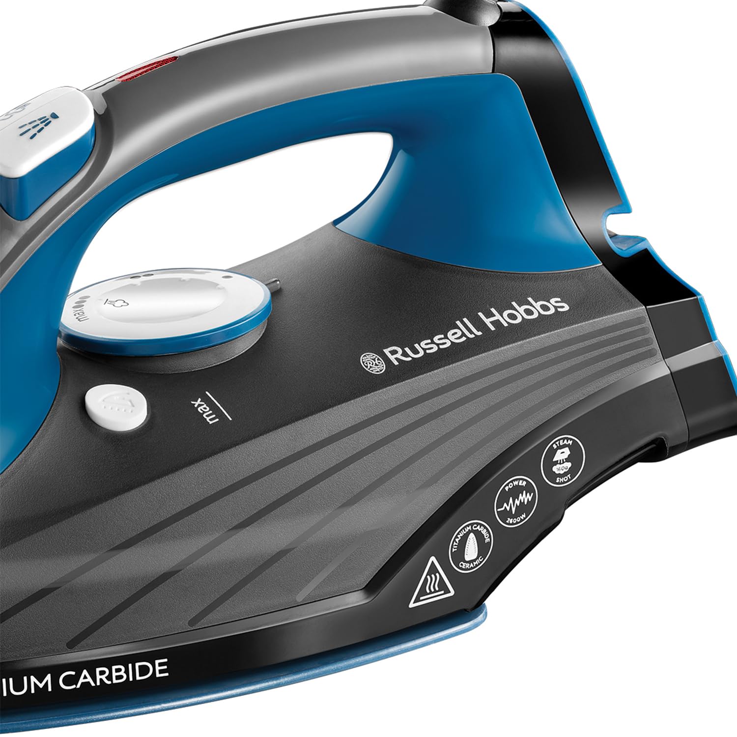 Russell Hobbs Titanium Carbide Steam Iron | 2600W with 160g Steam Shot