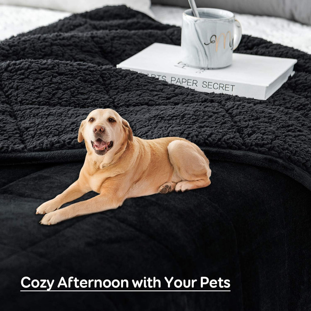 Sivio Sherpa Weighted Blanket – 7kg Reversible Fleece Throw, Queen Size