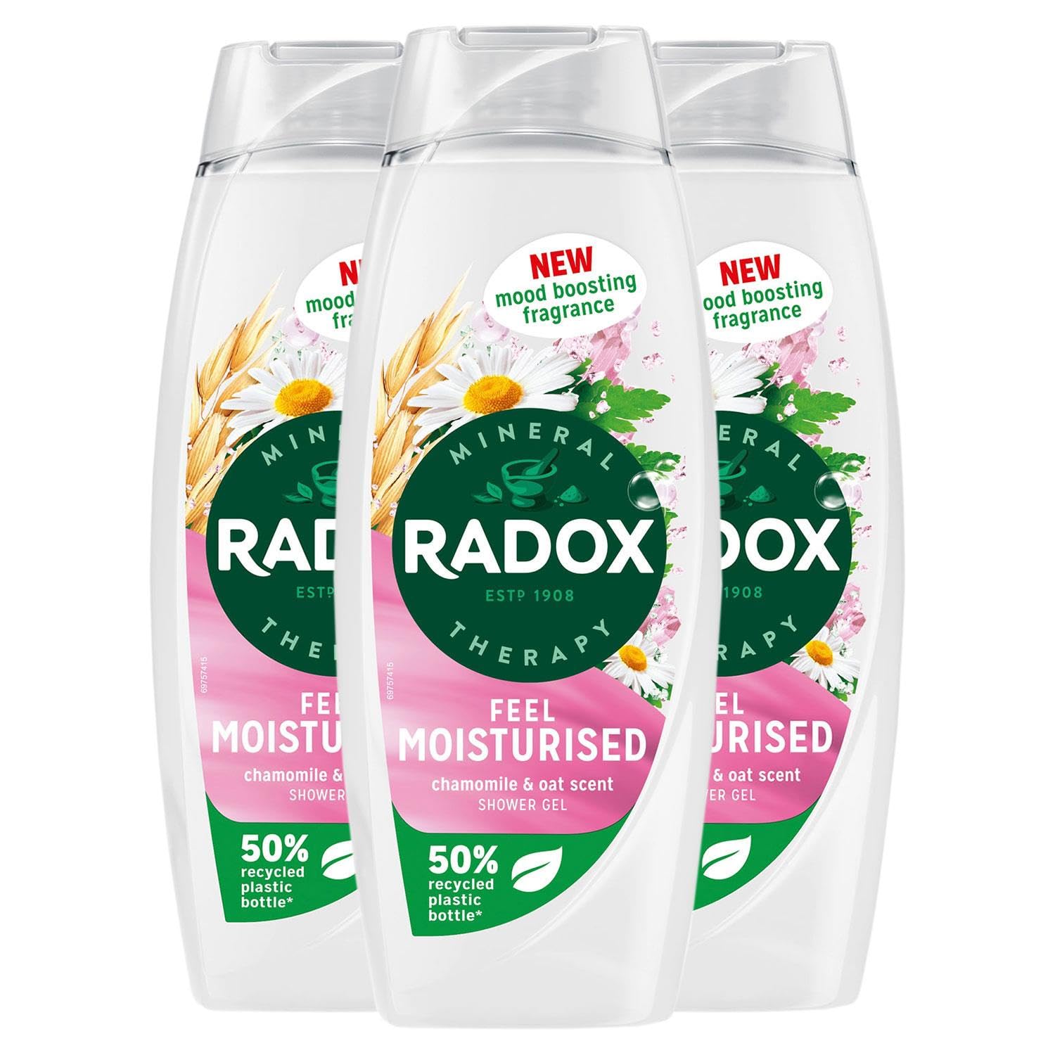 Radox Mineral Therapy Feel Moisturised Shower Gel | Chamomile & Oat 450ml