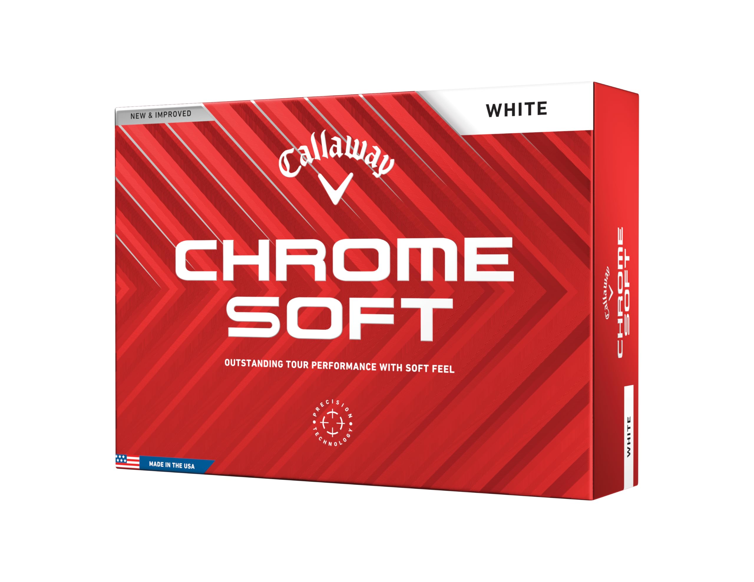 Callaway Chrome Soft 2024 Premium Tour Golf Balls - White (12 Pack)