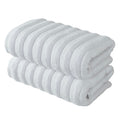 BERIBO Cloud Turkish Towel Set 100% Cotton 620gsm Alpine White, 2 Hand Towels - image 1