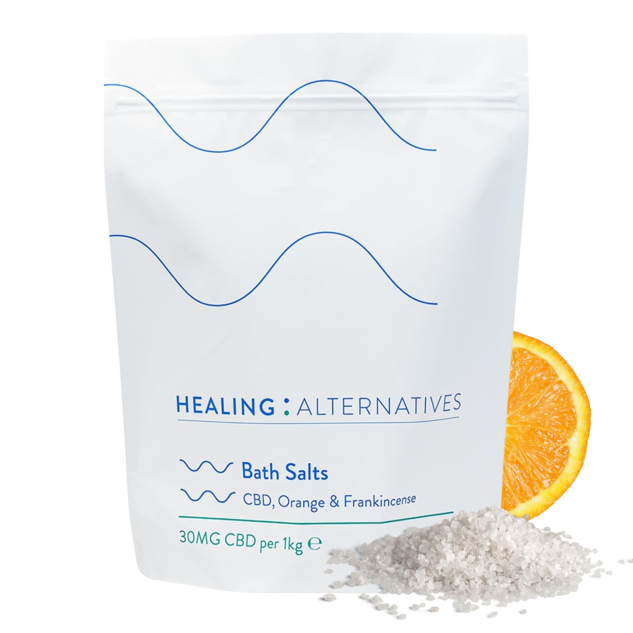 Healing Alternatives CBD Bath Salts - Orange & Frankincense, 1kg