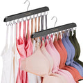 NiHome 2-Pack Rotating Bra Hangers, Each with 20 Stainless-Steel Hooks - image 1