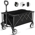 Folding Wagon – 220lbs Heavy Duty All Terrain Garden Cart