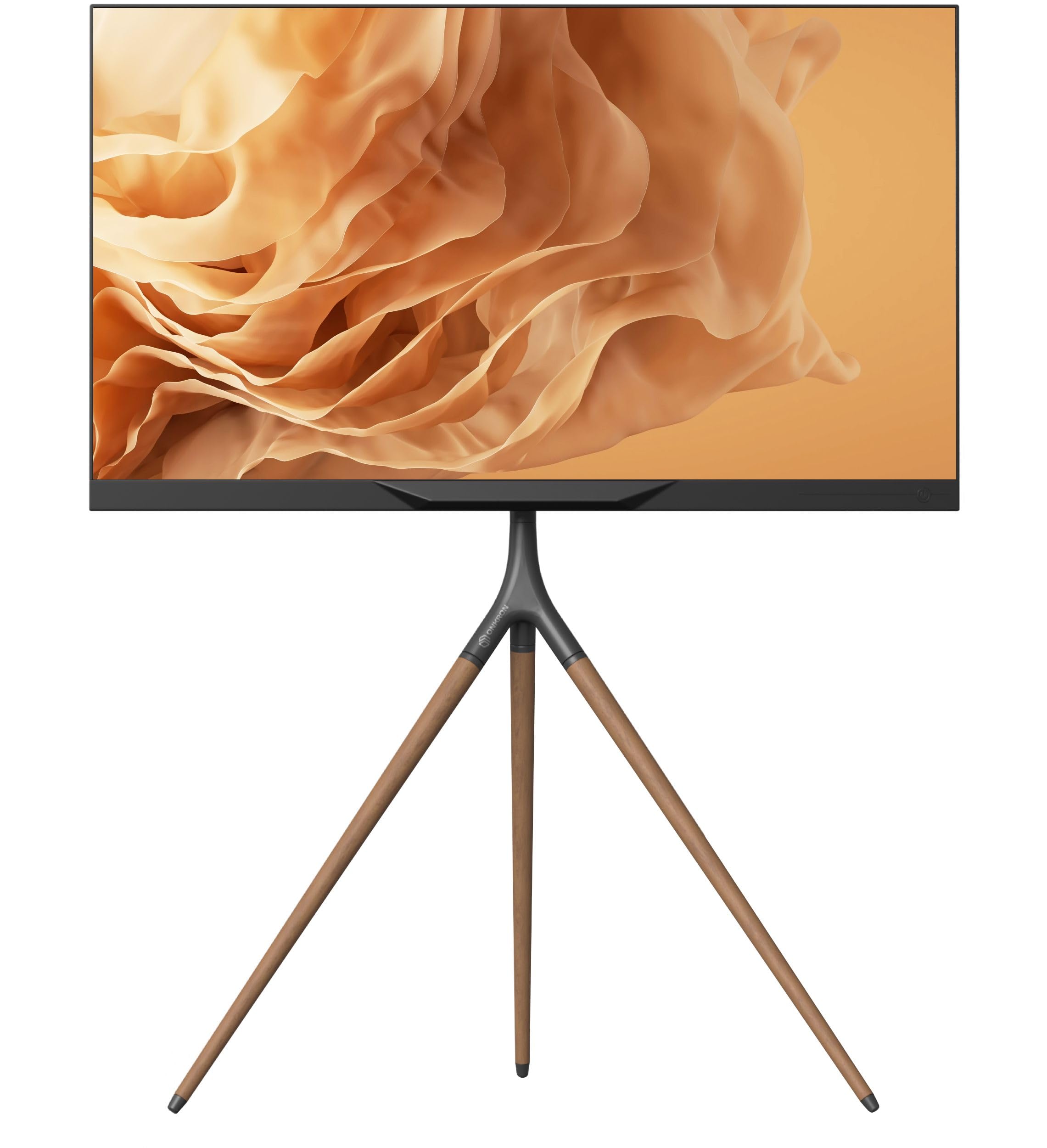 ONKRON Wooden TV Tripod Stand - Easel Floor Mount for 32-65 Inch Screens