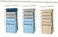 Pluvinctus 3 Pcs Trouser Hangers Space Saving, Wardrobe Storage Organiser ﻿ - image 1