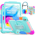 SEYMCY iPad 11th/10th Gen Kids Case – Shockproof with Stand & Strap
