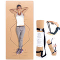 YOMANIS XXLux Cork Yoga Mat | Extra Wide 80cm & 8mm Thick Non-Slip