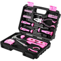 DEKO 42-Piece Pink Hand Tool Kit – Ladies Home DIY Repair Set with Box