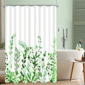 Lerores Floral Shower Curtain – Anti-Mould Weighted Polyester, 100x200cm