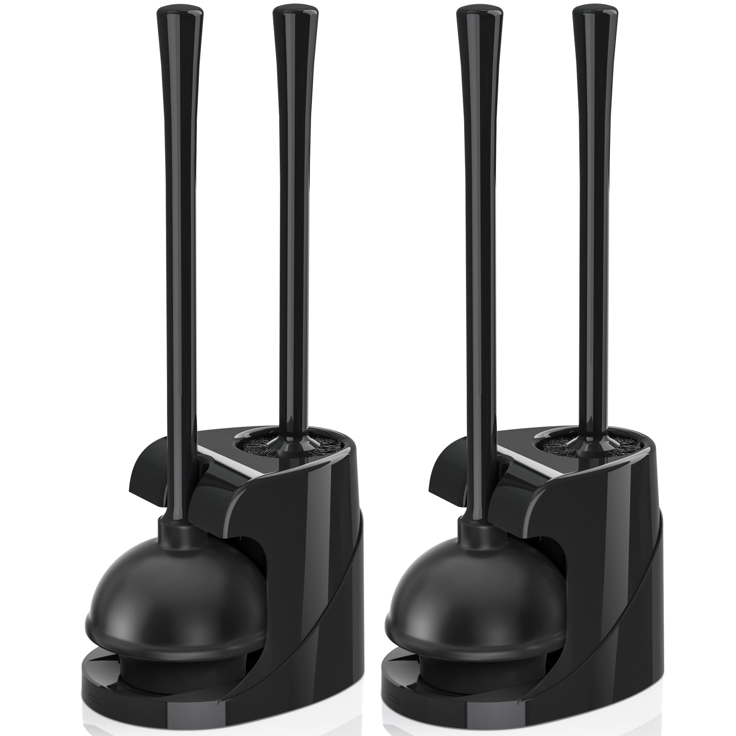 Jolof Store 2-in-1 Toilet Plunger and Brush Set with Ventilated Holder