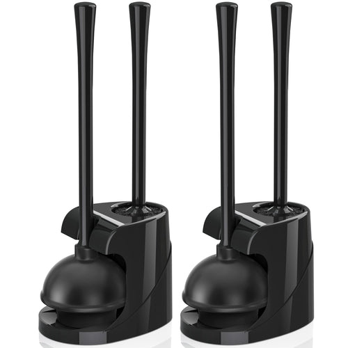 Jolof Store 2-in-1 Toilet Plunger and Brush Set with Ventilated Holder