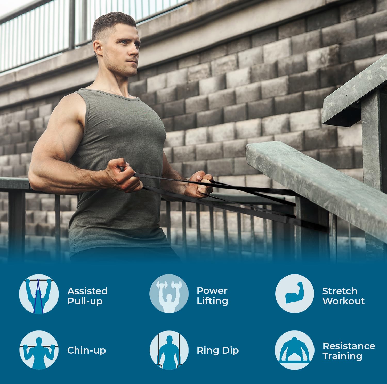 Beenax Resistance Bands Set – Pull Up Assist Bands for Strength Training