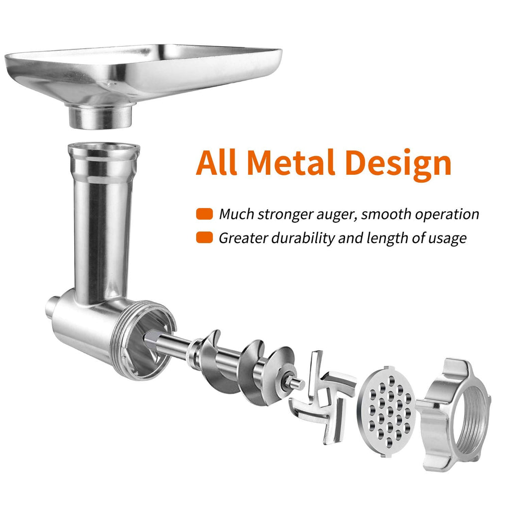 Gdrtwwh Metal Food Grinder Attachment for KitchenAid Stand Mixers