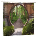 Japanese Garden Shower Curtain – Waterproof Polyester, 71x71