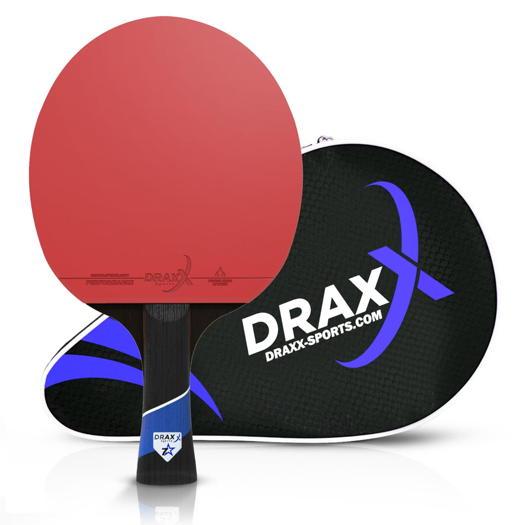 DRAXX Sports 7-Star Table Tennis Bat | Carbon Fiber Ping Pong Racket