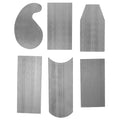ASNOMY 6-Piece Cabinet Scraper Set - Manganese Steel Woodworking Tools