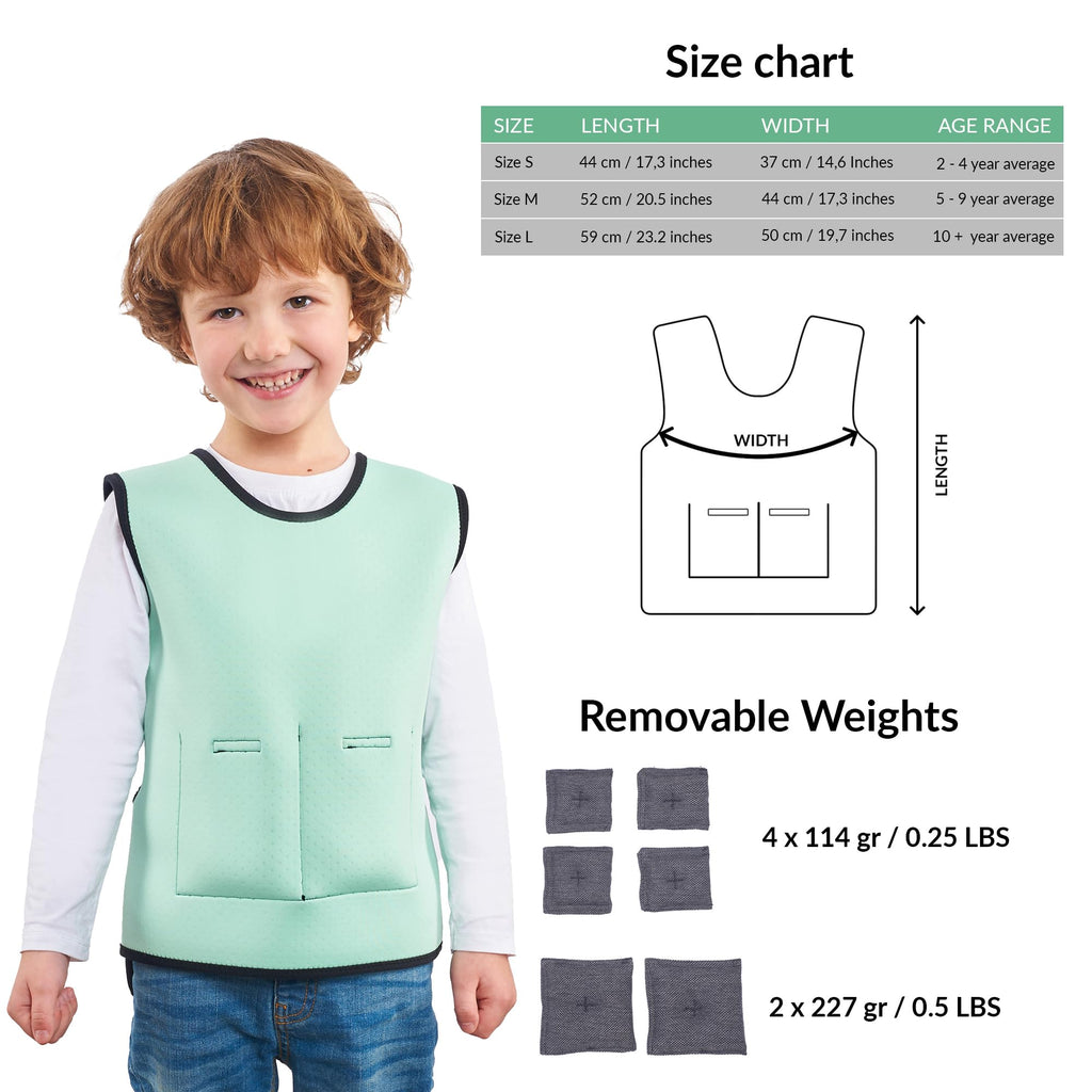 Jolof Store Weighted Vest for Kids – Adjustable Sensory Compression