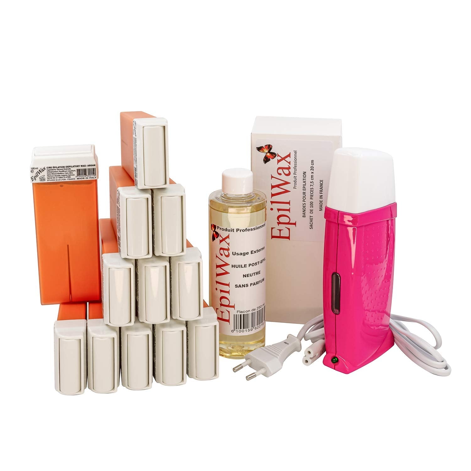 EpilWax Royal Professional Waxing Kit - Argan Roll-On & Heater Set