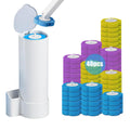 zxevg Disposable Toilet Brush & Holder Set with 48 Refills 1 - image 1