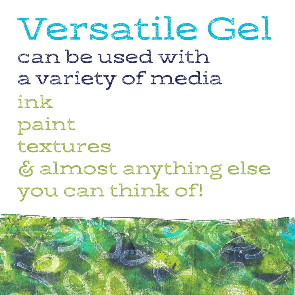 Gel Press Monoprinting Plate – 12x12 Reusable Gel Printing Plate