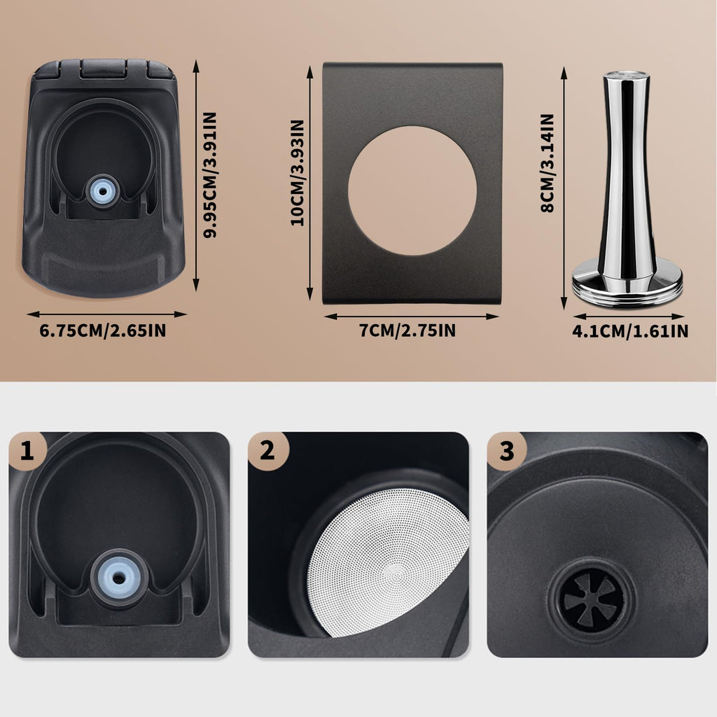 FOXNSK Reusable Coffee Capsule Adapter for Dolce Gusto edgLUMIO DG325