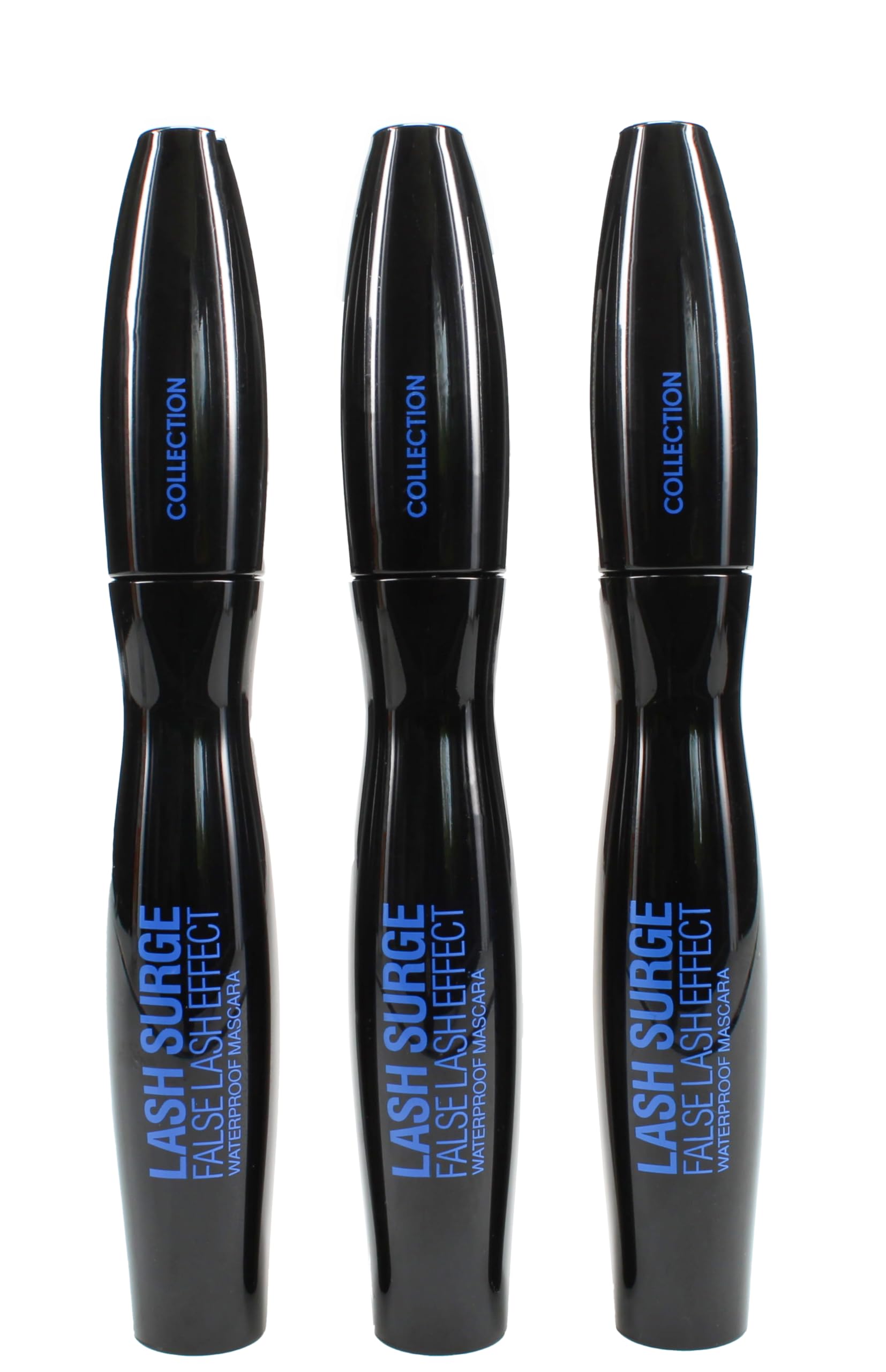 Collection Cosmetics Lash Surge Waterproof Mascara - Black, 3 Pack