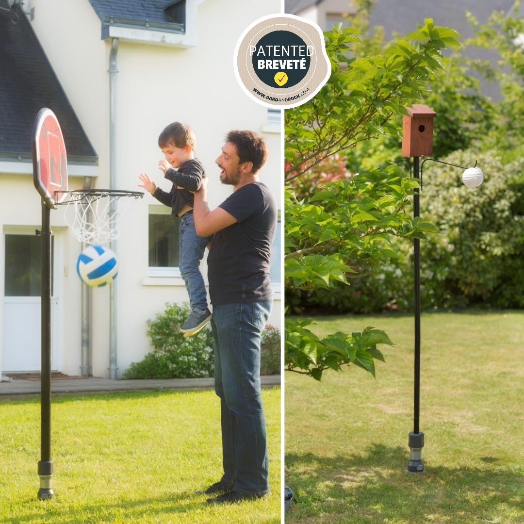 Gard & Rock Aluminium Center Pole Umbrella Stand - Quick Fixation System