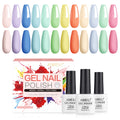 AIMEILI 12 Color Pastel Gel Nail Polish Set – Spring Summer Soak Off Kit
