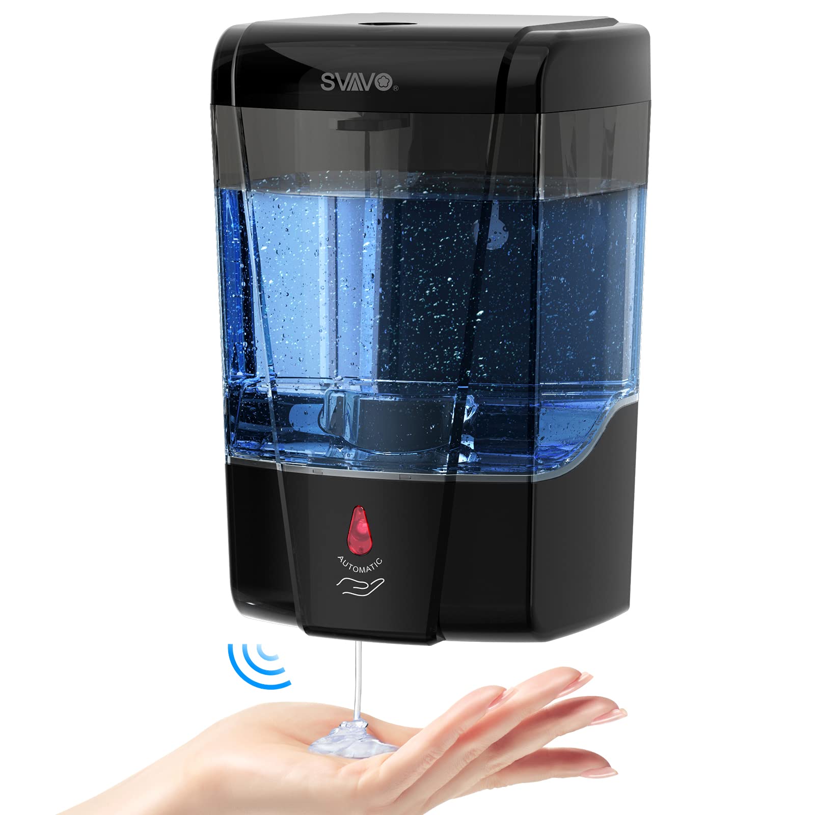 SVAVO Automatic Soap Dispenser – 600ml Touchless Wall Mount Hand Sanitizer