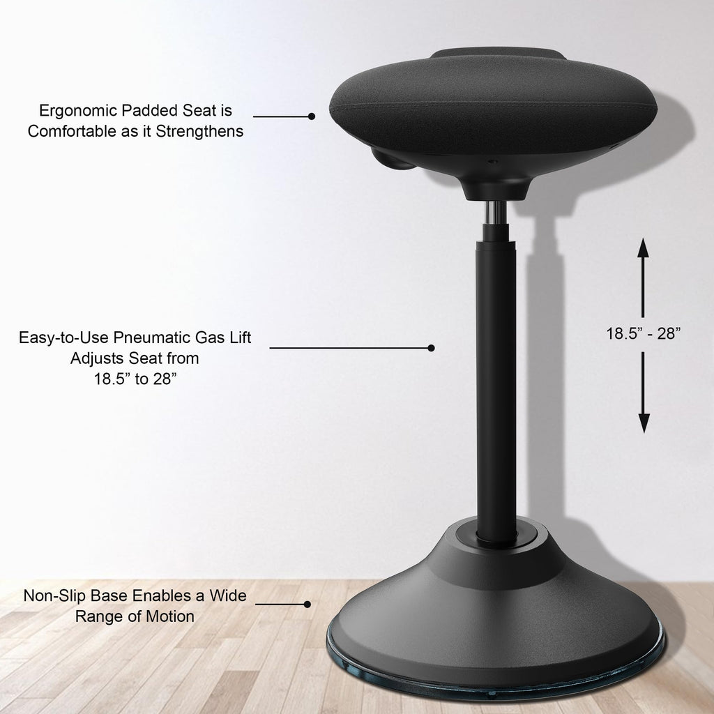 Ergooffile Ergonomic Wobble Stool for Standing Desk, Height Adjustable - image 3