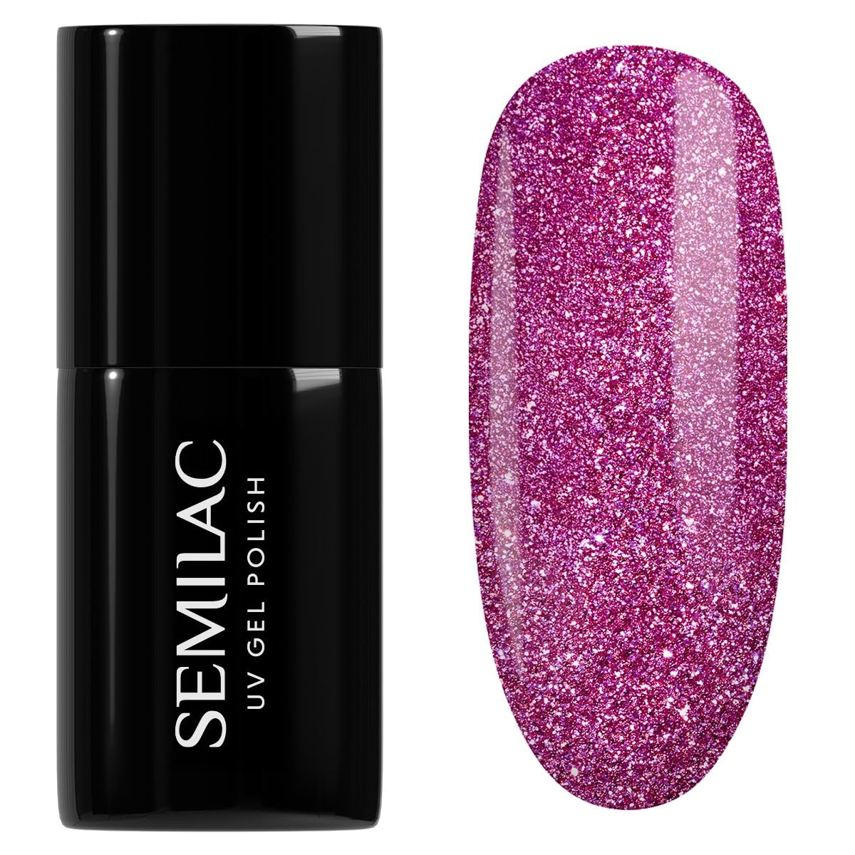 Semilac Gel Nail Polish 462 Pink Bubbles – Long Lasting Soak Off UV LED
