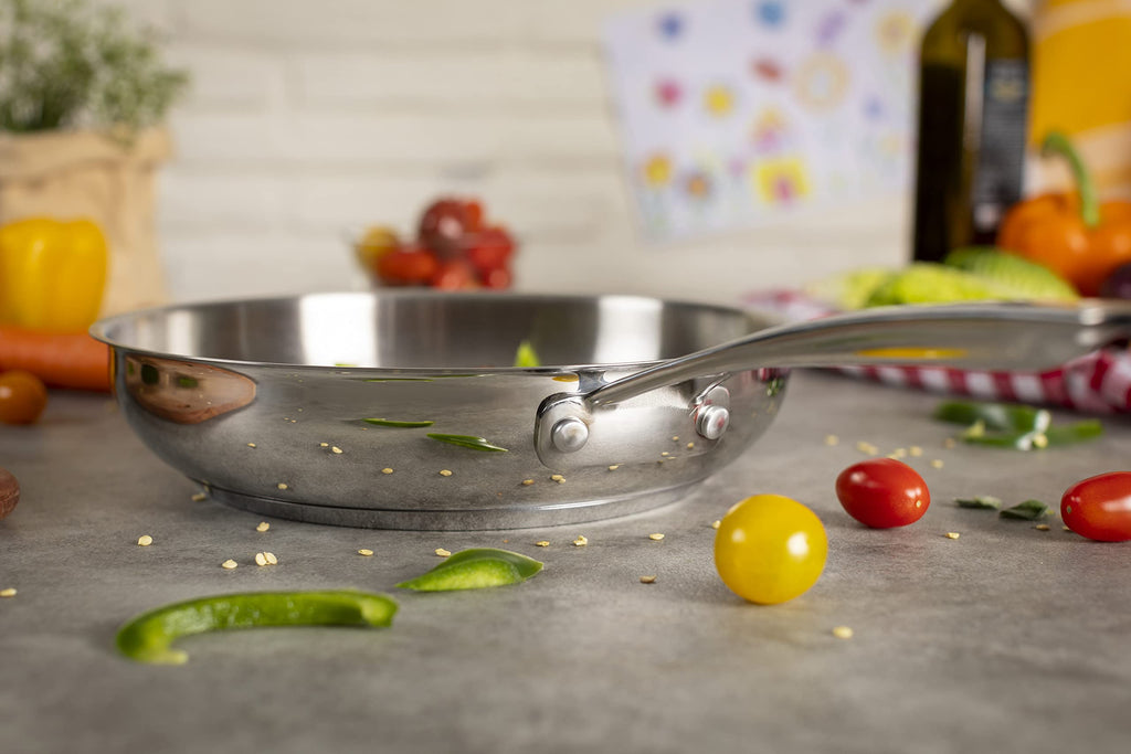 Kuhn Rikon Allround Stainless Steel Frying Pan | 24cm Induction Pan