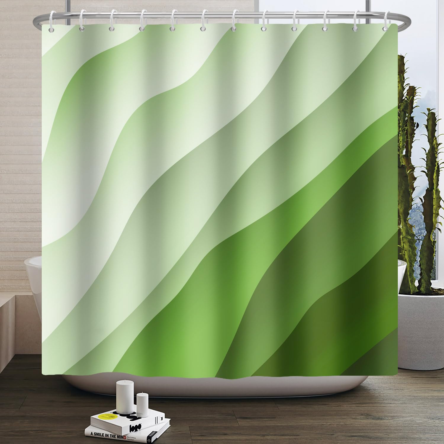 Abstract Art Shower Curtain – Waterproof Polyester, 105x160cm