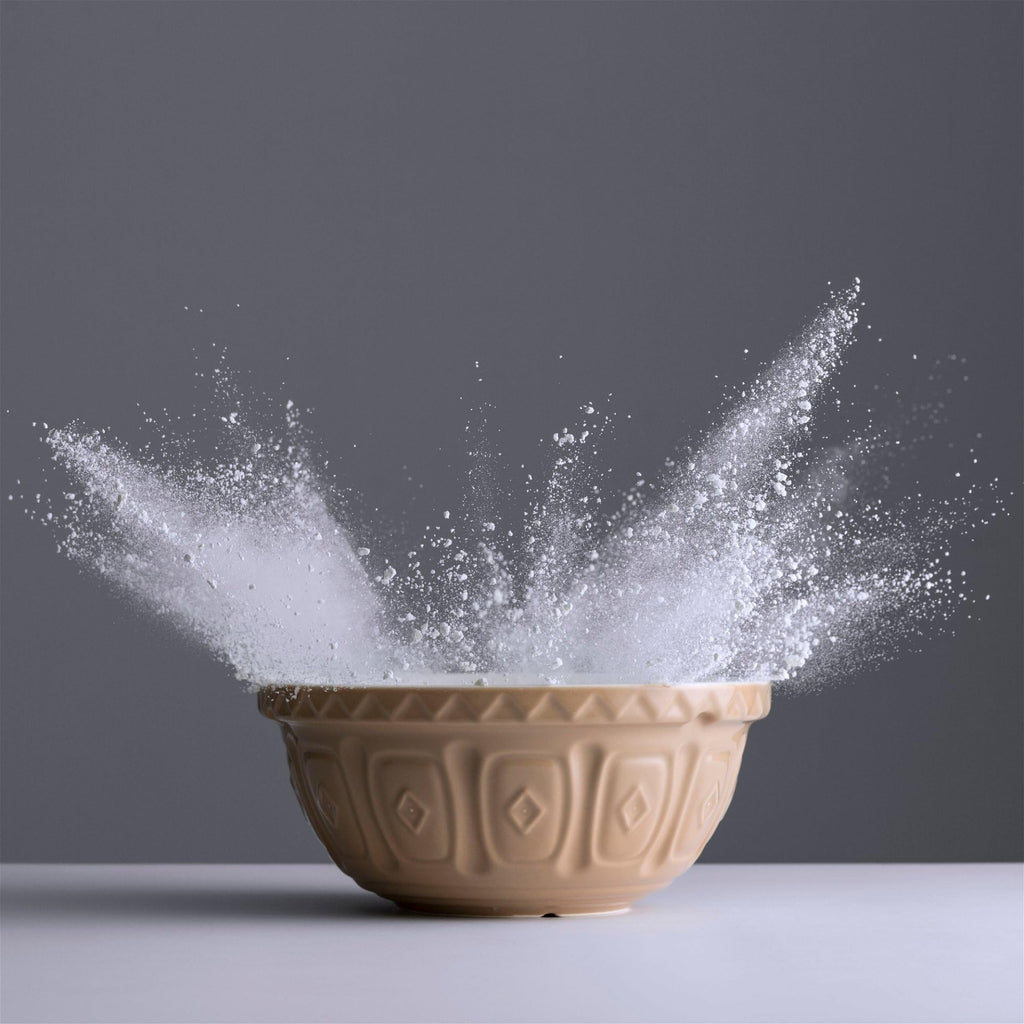Mason Cash Cane Mixing Bowl – 32cm Beige Earthenware Dough Bowl
